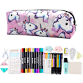 Miniatyrbillede 4 af 5: Lærred blyantpose pen taske brevpapir etui makeup form 2 KLB