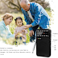 Miniatyrbild 3 av 5: VHF/FM/AM-radio batteridriven liten, transistorradio världsradio
