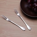 Miniatyrbillede 5 af 5: Mini rustfri gaffel, frugt- og dessertgaffel (12 stk.)