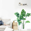 Miniatyrbild 3 av 7: Monstera blad väggdekaler tropiska växter väggdekaler för vardagsrum KLB