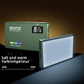 Miniatyrbild 4 av 8: LED-videoljus RGB LED-videoljus Aluminium USB-uppladdningsbart LED-videoljus