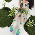 Miniatyrbild 5 av 5: Damstrumpor i ull, sommarstrumpor i transparent tunn mesh spets, elastisk KLB
