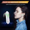 Miniatyrbillede 5 af 8: Bluetooth 5.2-hovedtelefoner, indbygget mikrofon, Bluetooth hvid