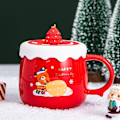 Miniatyrbilde 5 av 5: Keramisk julekaffekopp søt gave 3 401-500ml KLB