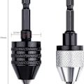 Miniatyrbillede 2 af 5: Stykke 6,35 mm (1/4 tommer) nøglefri borepatron sekskantet borepatron nøglefri chuck hurtig udskiftning