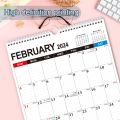 Miniatyrbilde 3 av 5: Veggkalender 2024-2025, januar 2024-juni 2025, 15 x 12, Highlight Fe Style1 KLB