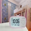 Miniatyrbillede 5 af 6: G179 Retro TV-vækkeur til studerende, sovesal, sengebord, elektronisk ur (grøn engelsk