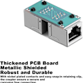 Miniatyrbilde 3 av 5: RJ45-kontakt, Ethernet-adapter - 2 stk.