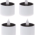 Miniatyrbillede 1 af 8: Solcelledrevne LED-stearinlys, flimrende flammefri stearinlyslamper, KLB