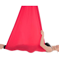 Miniatyrbild 4 av 5: 1M X 2.8M Anti-Gravity Yoga Swing Hängmatta Aerial Inversion Strap Röd KLB