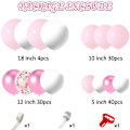 Miniatyrbild 2 av 5: 107-delad rosa ballongbåge-set, färgglad konfettiballonggirlang-set, pojkar och flickors födelsedagar, babyshower, fester, bröllopsshower, bröllopsdekorationer