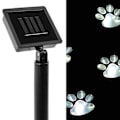 Pikkukuva 5 / 8: Aurinkokäyttöiset LED-keijut, koiran tassut, 4 LEDiä, musta kaapeli, ulkokäyttöön, KLB