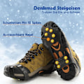 Miniatyrbillede 1 af 4: Sko-spikes, skridsikre spikes med 10 tænder, vandresko-spikes,