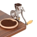 Miniatyrbillede 1 af 7: Husholdnings rustfrit stål manuel kværn husholdning håndslibning sojabønner jordnød kaffebønne