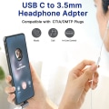 Pikkukuva 2 / 5: 2 kappaletta USB C - 3,5 mm:n ääniliitinsovitin, tyyppi C - harmaa
