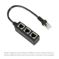 Pikkukuva 6 / 7: RJ45 LAN Ethernet 1-3-porttinen jakokaapeli Verkkokortti Cat5 Cat6 -sovitinliitäntä
