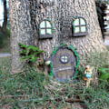 Miniatyrbillede 4 af 8: Elver Dør Kit Have Feer og Elver Døre Miniature Fe Træ Dekorationer KLB