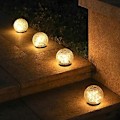 Miniatyrbillede 2 af 8: Udendørs solcellelys LED solcellehavelamper vandtæt varm KLB
