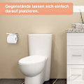 Miniatyrbillede 7 af 8: Toiletpapirholder hylde toiletpapir rulleholder uden boring toiletpapirholder