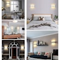Miniatyrbild 2 av 4: Inomhus LED-vägglampa, modern 8W vit vattentät aluminium inomhus/utomhus LED-vägglampa för sovrum hem hall vardagsrum