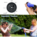 Pikkukuva 4 / 5: Laajennettava puutarhaletku 60M/200FT Joustava puutarhaletku Retractable Hose Fittings 7 suihkupistoolifunktiolla puutarhan kasteluun ja puhdistukseen (60m) KLB