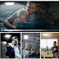 Miniatyrbild 5 av 5: 2-pack LED-innerbelysning 12V-85V 48 LED-innerbelysning för bil, husbil, lastbil, båt, husvagn KLB