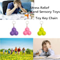 Miniatyrbillede 4 af 5: Mini Fidget Simple Dimple Legetøj Mini Nøglering Tidlig Malm Pink&Grøn&Lilla-3 KLB