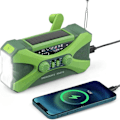 Miniatyrbild 1 av 6: 2022 Solcellsradio Nödradio med vev, 10 000 mAh Bärbar vevradio