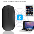 Miniatyrbillede 6 af 7: Bluetooth-mus - Genopladelig let trådløs mus kompatibel med