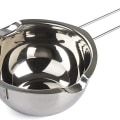 Miniatyrbillede 1 af 8: Universal smeltegryde i rustfrit stål, dobbelt kedelindsats, dobbelt gryde