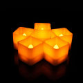 Miniatyrbild 1 av 5: 12 Fladdrande flamlösa LED-ljus - Varmvitt - Halloween-julprydnader (S)