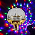 Miniatyrbilde 7 av 8: Fargerik roterende ball lys DJ krystall RGB festlys KLB