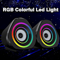 Miniatyrbillede 5 af 6: Computerhøjttalere Desktop PC Laptop Højttalere RGB Mini Gaming