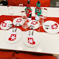 Miniatyrbillede 4 af 8: 15-delt julemiddagsbordsæt til 4 personer KLB