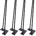Pikkukuva 3 / 8: Pöydän jalat 4 tuumaa 4 kappaleen sarja, DIY-huonekalujen metalliset pöydän jalat, jotka sopivat täydellisesti KLB:lle