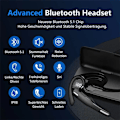 Pikkukuva 2 / 6: Kuulokkeet mikrofonilla Bluetooth, 2,4 GHz kuulokkeet langattomat latauskotelolla LED
