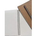 Miniatyrbillede 4 af 7: Noteblok A5 spiralbundet notesbog blank skitseblok kraftpapir 2 stk