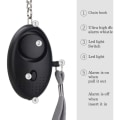 Miniatyrbilde 2 av 5: Personlig alarm, nøkkelring panikk alarm, 140DB sikkerhetsalarm med LED-lys for kvinner, jenter og eldre (svart) KLB