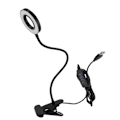 Pikkukuva 1 / 8: Himmennettävä 360 asteen joustava pidinlamppu USB-sisävalaistuksella työpöydälle KLB