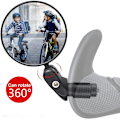 Miniatyrbillede 1 af 5: Cykel bagspejl, 1 universal justerbar 360° cykelspejl, fladt styr