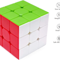 Pikkukuva 2 / 6: Taikakuutio 3x3 3x3x3 Alkuperäinen Nopeus Tarraton Taikakuutio Palapeli Taikuri KLB