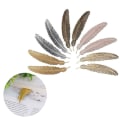 Pikkukuva 3 / 8: Metal Feather Bookmarks Simple Elegant and Thin Feather-shaped Bookmarks KLB