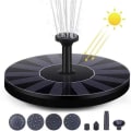 Miniatyrbillede 3 af 7: Solcelledrevet springvand, 1W solcelledrevet dam pumpe maksimal 60 cm højde solvandpumpe | KLB