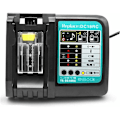 Miniatyrbild 1 av 5: 3A DC18RC Ersättnings Li-Ion Laddare för Makita 14.4V 18V BL1830 BL1840 BL1850 BL1815 BL1430 LXT400 EU Snabbladdare KLB