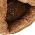 Miniatyrbillede 4 af 5: Hundehus kæledyr sovepose seng til hund kat brun KLB