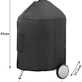 Miniatyrbild 2 av 4: Grillöverdrag för Weber 57 cm premium kolgrillar,