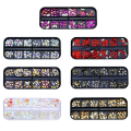 Miniatyrbilde 2 av 6: 12 Grid Flat Shaped Manicure Rhinestone Nail Decoration 23rd