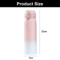 Miniatyrbillede 2 af 5: 500 ml Vakuum Termosflaske Rustfrit Stål Termos Kaffe Pink