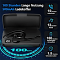 Pikkukuva 3 / 6: Kuulokkeet mikrofonilla Bluetooth, 2,4 GHz kuulokkeet langattomat latauskotelolla LED