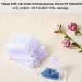 Miniatyrbillede 5 af 5: Organza poser, 100 stk organza poser, organza poser, gaveposer til bryllupper KLB